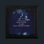 Travelers and Stars  - Wooden Jewelry Keepsake Box<br><div class="desc">"Imagine looking into the night sky and seeing a million bright guides filled with promise. " Inspired by the story The Little Prince of De Saint-Exupery.</div>
