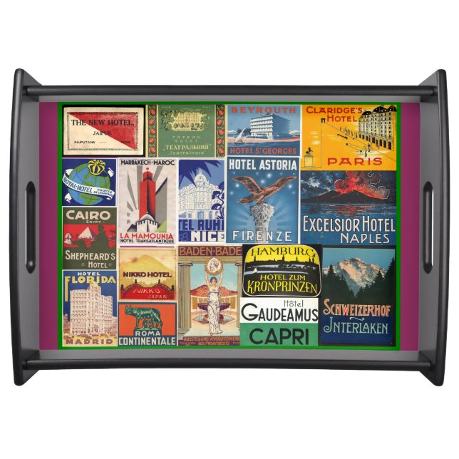 Travelers Breakfast Tray - large black (Front)