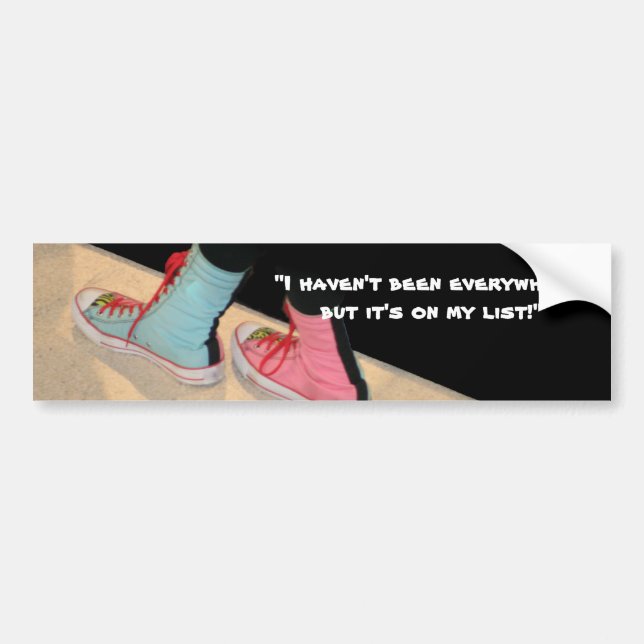 Traveler's Bumper Sticker (Front)