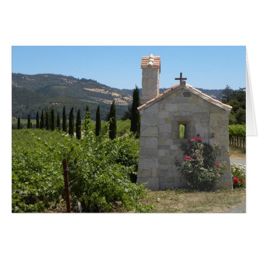 Travelers' chapel in Napa Cards (Front Horizontal)