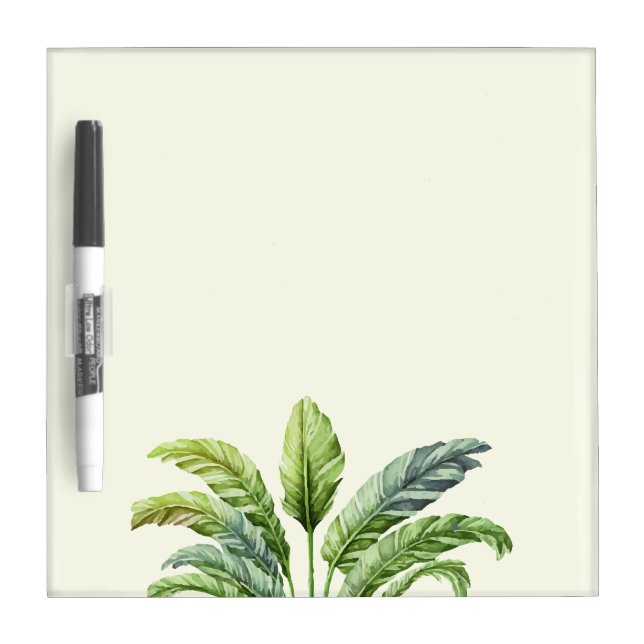 Travelers Palm Tree Tropical Boho  Dry Erase Board (Front)