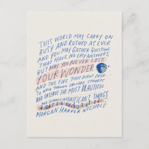 Traveler's Quote Postcard