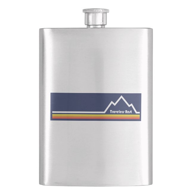 Travelers Rest South Carolina Flask (Front)