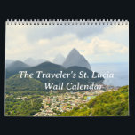 Traveler's St. Lucia Wall Calendar<br><div class="desc">Some of the sights you don't get to see if you're only stopping by on a cruise to St. Lucia on a wall calendar from Imagings.</div>