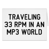 Traveling 33 RPM (Front Horizontal)