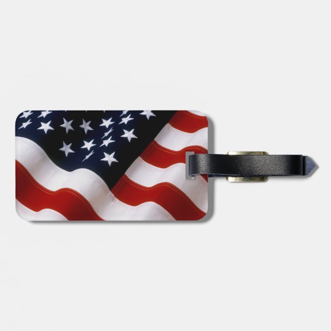 Traveling around the world template luggage tag (Back Horizontal)