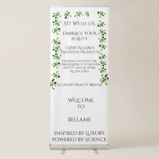 TRAVELING BELLAME DISPLAY RETRACTABLE BANNER