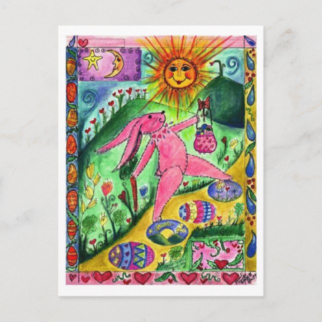 Traveling Bunny - Postcard (Front)