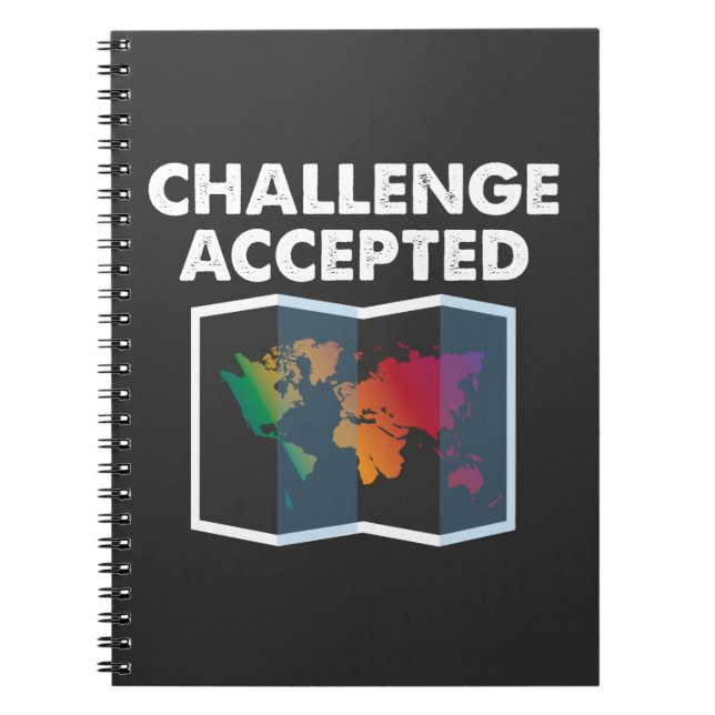 Traveling - Challenge Accepted Notebook (Front)