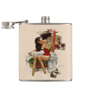 Traveling Circus Hip Flask
