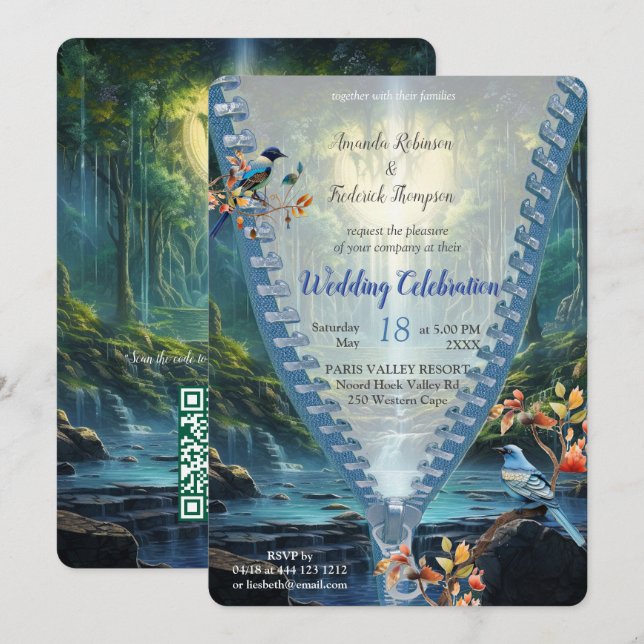 Traveling Destination Landscapes of Our World Invitation (Front/Back)