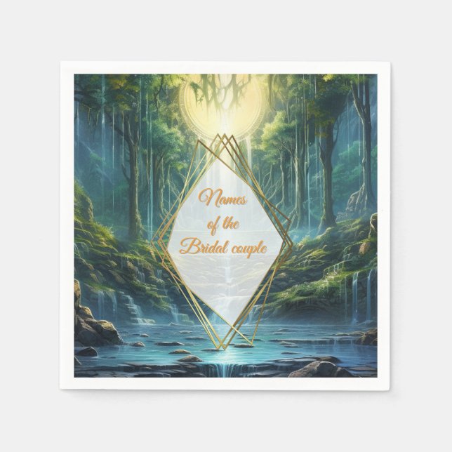 Traveling Destination Landscapes of Our World Napkins (Front)