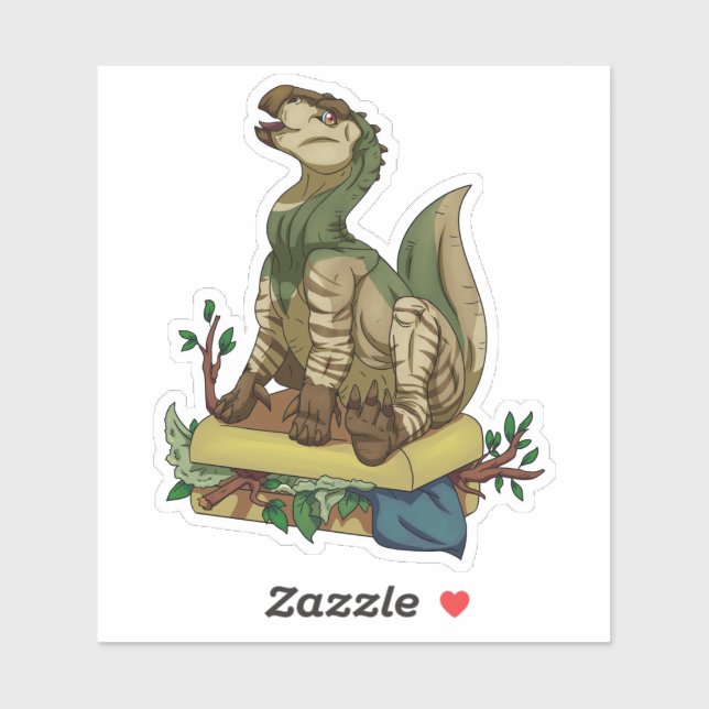 Traveling Dinosaur Sticker (Sheet)