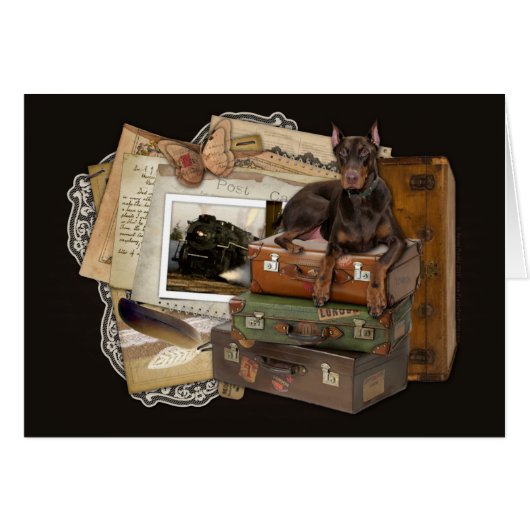 Traveling Doberman - Rocky (Front Horizontal)