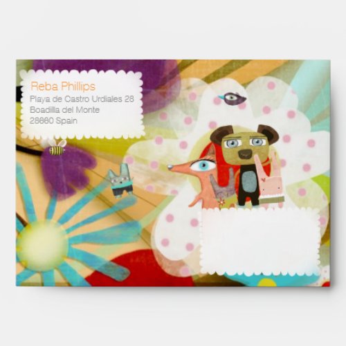 Traveling Floral Landscape Envelope