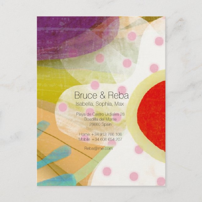 Traveling Floral Landscape Postcard (Front)