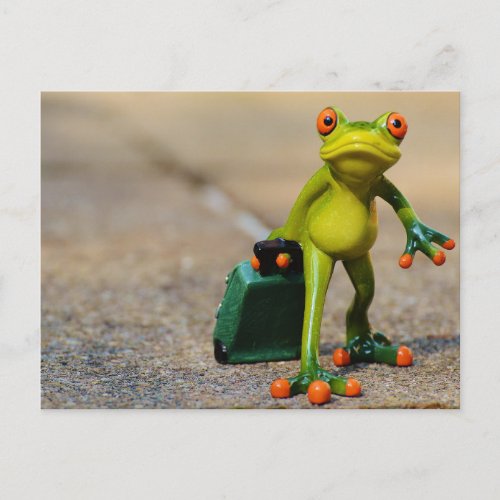 Traveling Frog Postcard