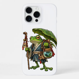 Traveling Frog under a Parasol Leaf iPhone 16 Pro Max Case