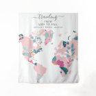 Traveling From Miss To Mrs Bridal Backdrop