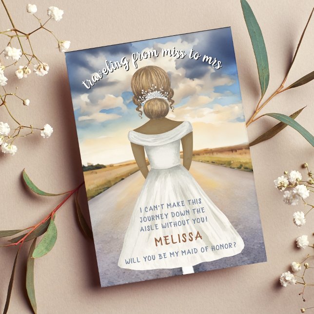 Traveling From Miss to Mrs Bridesmaid Proposal (Traveling From Miss to Mrs Bridesmaid Proposal
)