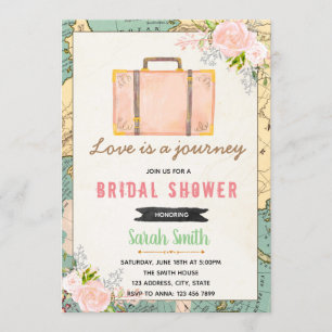 Traveling from miss to mrs invitation