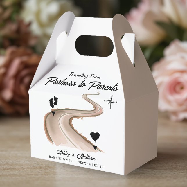 Traveling from Partners to Parents Baby Shower Favor Boxes (Traveling from Partners to Parents Baby Shower Favor Boxes
)