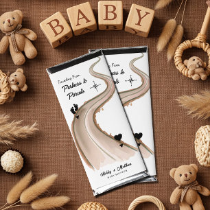 Traveling from Partners to Parents Baby Shower Hershey Bar Favors
