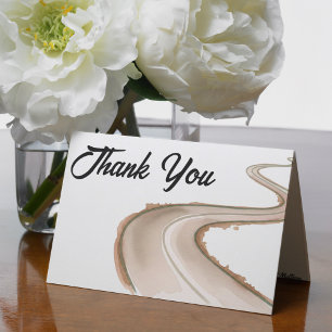 Traveling from Partners to Parents Baby Shower Letterpress Thank You Card