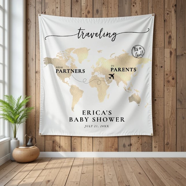 Traveling from Partners to Parents Gold Map Tapestry (Traveling from Parners to Parents Gold Map Tapestry
)