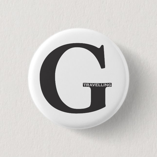 Traveling G-2.ai Pinback Button (Front)