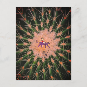 Traveling girl Tote Holiday Postcard