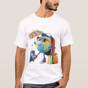 Traveling Globe with Accessories T-Shirt