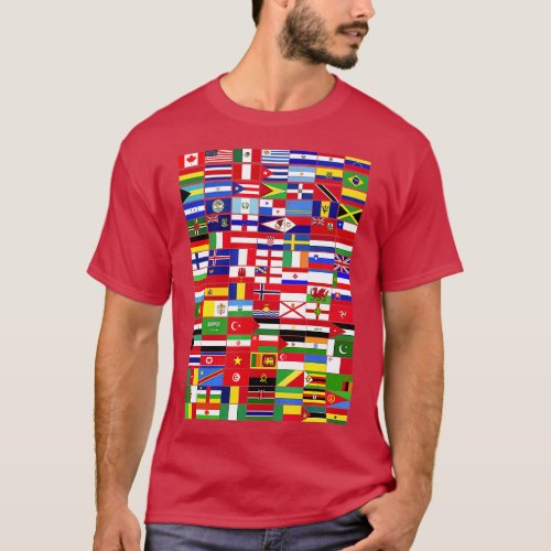 Traveling International Countries Flags World Flag T_Shirt