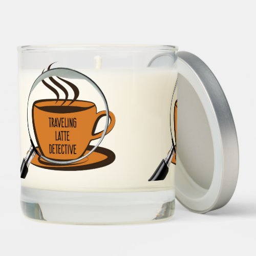 Traveling Latte Detective candle