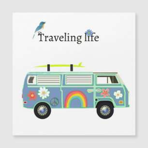 Traveling Life Retro Van Road Trip Accessory Gift