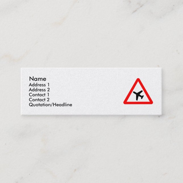 Traveling Mini Business Card (Front)