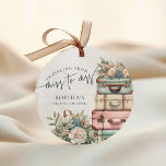 Traveling Miss to Mrs Vintage Floral Bridal Shower Favor Tags<br><div class="desc">Traveling Miss to Mrs Vintage Floral Bridal Shower Favor Tags</div>