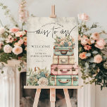 Traveling Miss to Mrs Vintage Floral Bridal Shower Foam Board<br><div class="desc">Traveling Miss to Mrs Vintage Floral Bridal Shower Foam Board</div>
