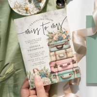 Traveling Miss to Mrs Vintage Floral Bridal Shower