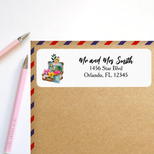 Traveling Mom Vintage Suitcase Passport Cute Label