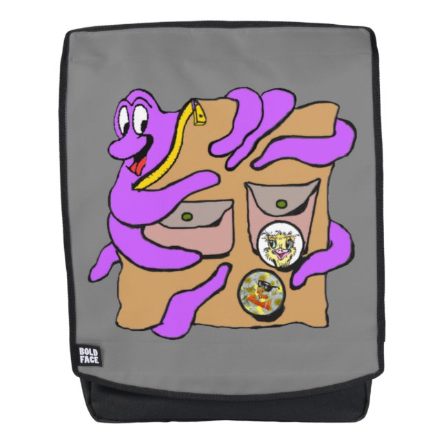 Traveling Octopus Embracing Adult Backpack (Front)