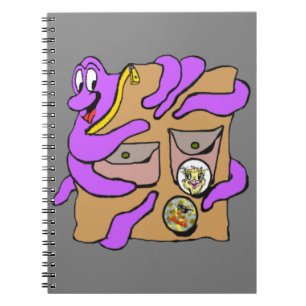Traveling Octopus Embracing Backpack Cust.Notebook Notebook