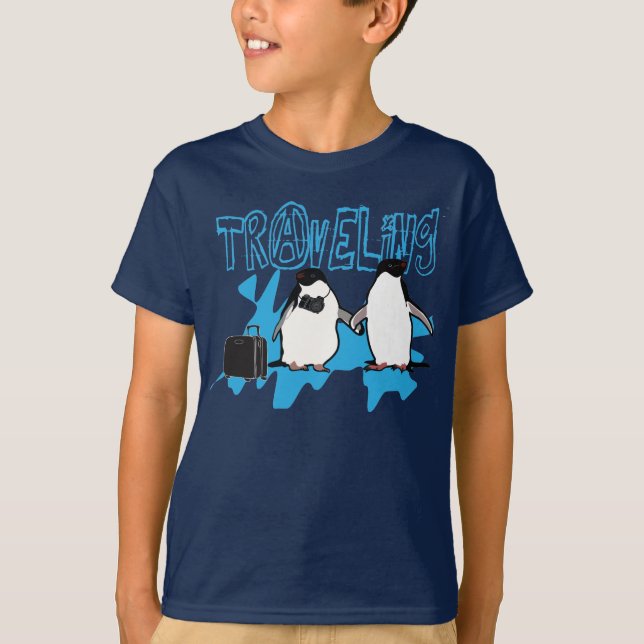 Traveling (Penguins) T-Shirt (Front)