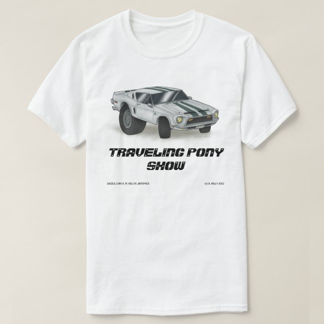TRAVELING PONY SHOW T-Shirt (Design Front)