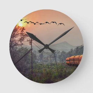 Traveling Round Clock