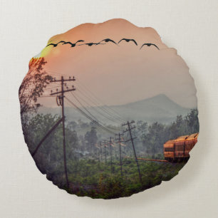 Traveling Round Pillow