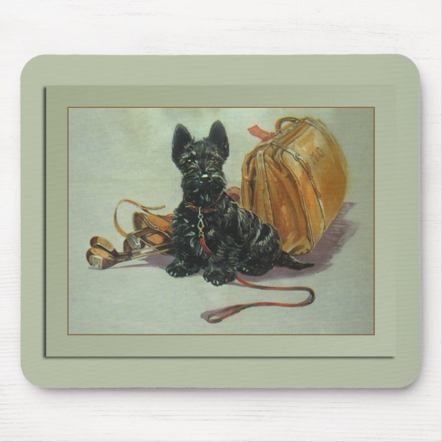 Traveling Scottie Dog Mousepad (Front)