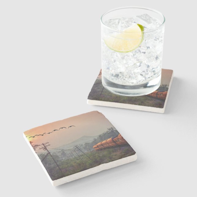Traveling Stone Coaster (Side)