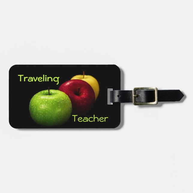 Traveling Teacher Luggage Tag (Front Horizontal)