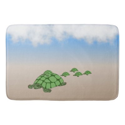 Traveling Terrapin Family Bath Mat